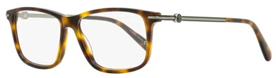 Moncler Men's Rectangular Eyeglasses Ml5205 052 Havana 54mm In Multi