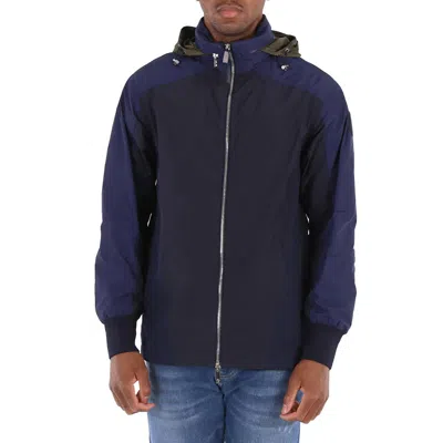 Pre-owned Moncler Men's Reflecting Pond Moll Hooded Jacket In Blue