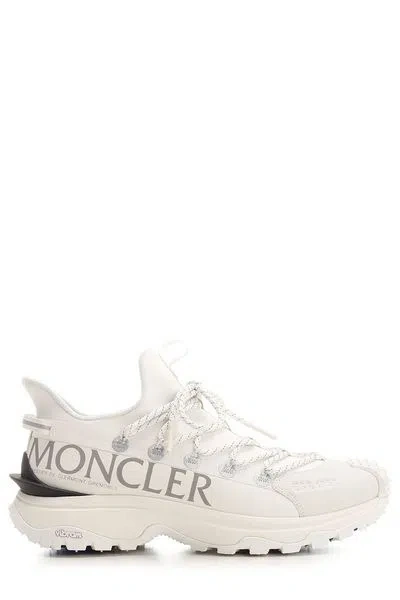 Moncler Men's Reflective Low-top Sneakers For Fw24 In White