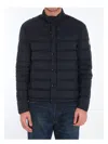 Moncler Montgetech Short Down Jacket In Blue