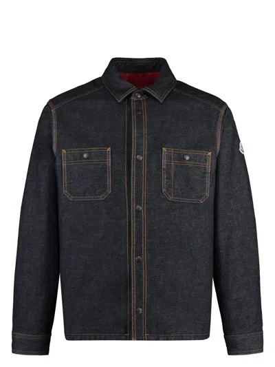 Moncler Men's Shirt In Denim