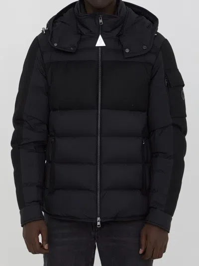 Moncler Men's Short Down Jacket With Detachable Hood In Black