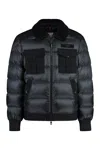 Moncler Long-sleeved Down Jacket In Black