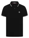 Moncler Polo Man In Black