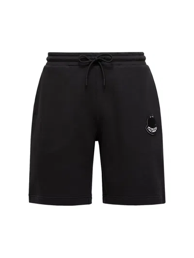 Moncler Men's Shorts In Cotton In Black