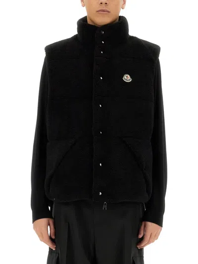 Moncler Men Sleeveless "colbricon" In Black