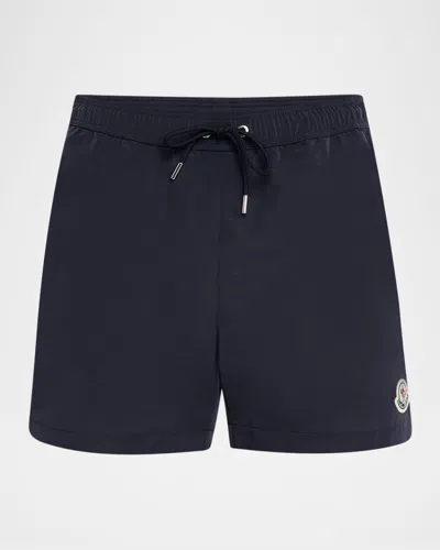 MONCLER MEN'S SLIM LOGO SWIM SHORTS