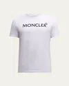 Moncler T-shirt With Flocked Logo In White