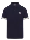 Moncler Men's Ss Polo T-shirt In Blue