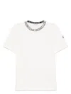 Moncler Logo Cotton Jersey T-shirt In White