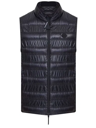Moncler Men's Ss24 Goose Down Vest In Black