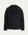 Moncler Men's Stretch Nylon Montgetech Puffer Jacket In Black