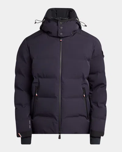 Moncler Montgetech Water Repellent Down Puffer Jacket In Blue