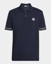Moncler Logo-patch Short-sleeved T-shirt In Blue