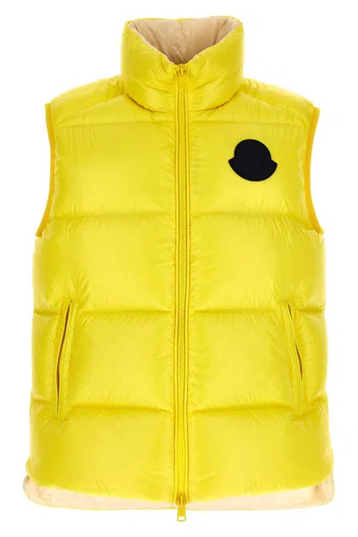 Moncler Men 'sumido' Vest In Yellow