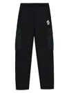 Moncler Logo Neoprene Track Pants In Charcoal