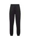 Moncler Black Regular Joggers Pants In Black