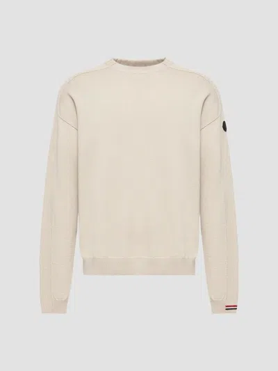Moncler Men's Sweater In Wool In Neutral