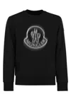 Moncler Blurred Logo Sweatshirt In Black