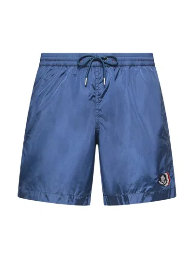 Moncler Men's Swim Trunks In Blue