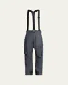 Moncler Men's Tech Denim Ski Pants In Multi