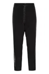 Moncler Technical Nylon Pants In Black