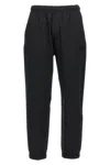 Moncler Black Joggers In Stretch Technical Nylon Trousers Black In Black