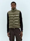Moncler Tibb Down Puffer Vest In Green