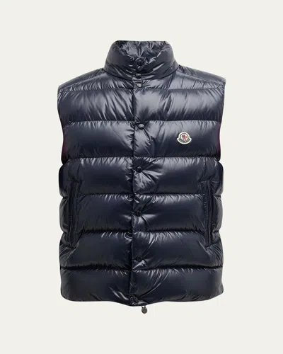 Moncler Men's Tibb Nylon Laque Vest In Nude
