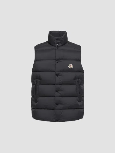 Moncler Tibb Zip-up Padded Vest In Multi