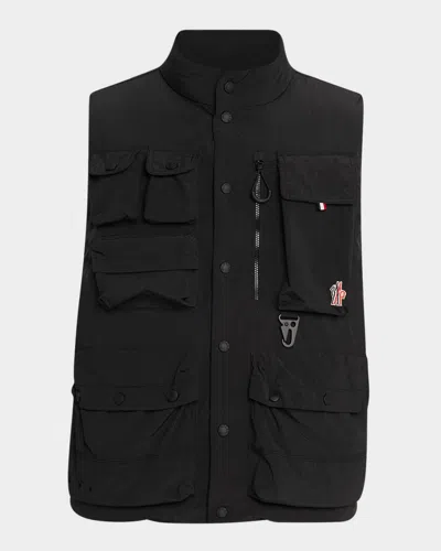 Moncler Men's Tongass Down Field Vest In Black