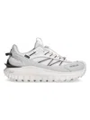 Moncler Light Grey Real Leather Trailgrip Gtx Low Top Sneakers In White