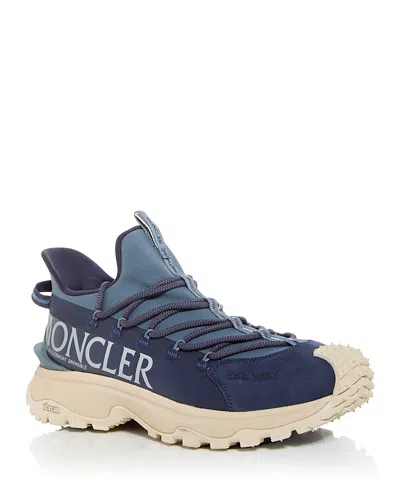 Moncler Men's Trailgrip Lite 2 Low Top Sneakers In Blue