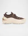 Moncler Sneakers Trailgrip Lite3 En Nubuck Et Daim In Brown