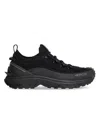 Moncler Men's Trailgrip Lite3 Sneakers In Nubuck & Suede In Black