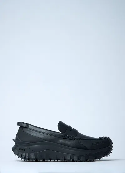 Moncler Men Trailgrip Loafer Sneakers In Black
