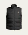 Moncler Men's Treompan Down Puffer Vest In Animal Print