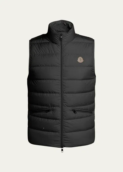 Moncler Men's Treompan Down Puffer Vest In Black
