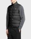 Moncler Quilted Sleeveless Gilet In Black