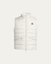 Moncler Men's Treompan Down Puffer Vest In Neutral