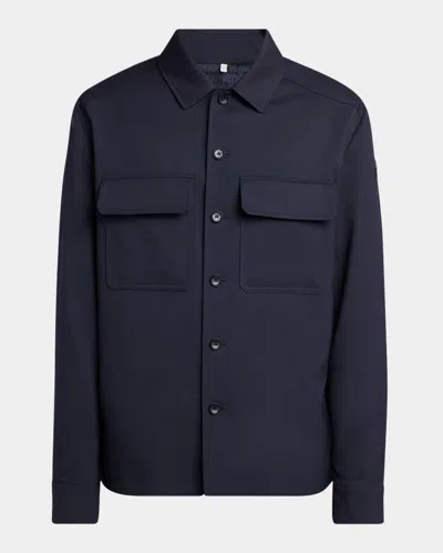 MONCLER MEN'S TWO-POCKET CASUAL BUTTON-DOWN SHIRT