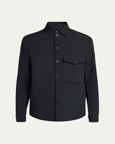Moncler Men's Vautisse Down Overshirt In Black