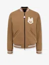 Moncler Vennes Reversible Down Bomber Jacket In Brown
