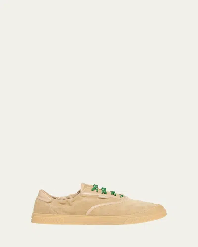 Moncler Biscuit Suede Vera Leisure Sneakers In Brown