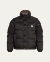 Moncler Brown & Black Verone Short Reversible Down Jacket In Black - 999