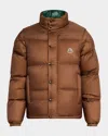 Moncler Verone 1 Reversible Down Jacket In Brown