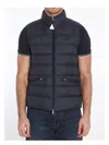 Moncler Lechtal Zip-up Down Gilet In Blue