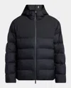 Moncler Veumont Technical Down Jacket In Black