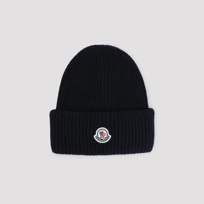 Moncler Men's Virgin Wool & Cashmere Hat In Blue