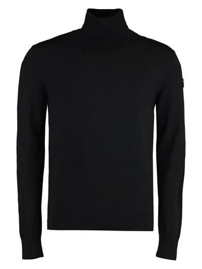 MONCLER MEN'S VIRGIN WOOL TURTLENECK SWEATER